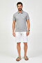 Barbados Gray Melange 100% Cotton Polo T-Shirt - 2