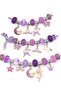 DIY Beaded Bracelet Craft Kit, Crystal Bead Jewelry Making Set with Chains