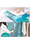 4-Piece Hanging Vacuum Storage Bag, Space Saving Garment Bag for Suits Coats Blue - 7