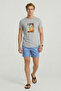 Surfy Men's Gray Melange Custom Fit T-shirt - 5
