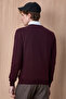 Fusa Mürdüm 100% Cotton Crew Neck Sweater - 6