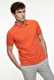Cayman Orange 100% Gazeli Aegean Cotton Polo T-Shirt - 5
