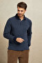 Brander Anthracite Cotton Polo Sweatshirt - 5