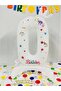 32 Inch Gradient Number Balloons with Crown Design, Birthday Party Decoration, White - 2