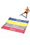 4-Color Resistance Band Set,4-50LBS,Non-Slip