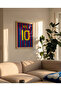 Lionel Messi Jersey, Futbol Forma, Tablo Dijital Tasarım Tablo Ahşap Çerçeve - 3