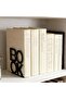 4 Pcs Black Book Holder Book Metal Book Support Home and Office Decorative Accessory Bookshelf Organizing | |   Decorative Desktop Bookshelf Organizer Shelf Book Rest Study Desk Book Stopper Library - 3