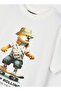Boys 3041 Animal Skateboard T-Shirt Gkm0143 - 3