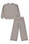 Stone Printed Tracksuit Set for 10-13 Years Old - Beige - 2