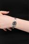 Lilith Roman Numerals Black Dial Silver Cord Women's Wristwatch - 2