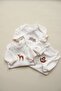 3-Pack Forest Series Long Sleeve Snap Fastener Bodysuit Model 10 - 7