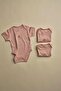 3-Pack Salmon Dreams Series Short Sleeve Snap Fastener Bodysuit Model 9 - 7