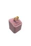 Sweaty Production Suede Fabric Pink Color Single Ring Display Accessory - 3