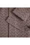 Zigzag 100% Cotton Unisex Bathrobe Lilac - 4