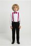 Boy's Suit with White Shirt M00787 Fuchia - 2