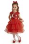 Girl's April 23Rd Dress with Moon and Star Motif M00813 Red - 2