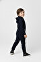 Boy's Zipper Closure Hooded Transitional Tracksuit Set M00765 Dark Navy Blue - 4
