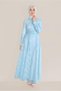 Collar Bead Embroidered Lace Dress 40630 - 2