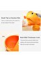 Silicone Suction Baby Feeding Bowl Set,304 Stainless Steel Toddler Tableware with Fork and Spoon,BPA-Free,Yellow Duck Design - 6