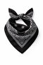 Women's Ethnic Patterned 100% Cotton Bandana Scarf Multi-Purpose Hair Neck Wrist Accessory - 2