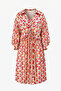 Long Sleeve Patterned Midi Shirt Dress - 4
