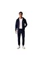 Saat Textile Oversize Blue Green Logo Zippered Hoodie Suit