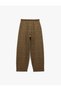 X Melis Ağazat - Plaid Balloon Pants with Pocket Detail, Pleated Detail, and Belt - 2