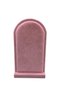 Domestic Production Batum Model Suede Fabric Pink Color 26/15 cm Standing Necklace Display Stand - 2