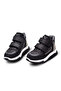 Under double velcro genuine leather boy's boots black - 6