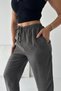 2008 Lace-Up Elastic Waist Washable Tensl Woven Palazzo Women's Pants - 4