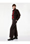 Cotton High Waist Jean Pants with Buttoned Pockets - Culotte Jeans