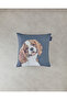Blue King Charles Tapestry Throw Pillow Cover
