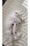 Plush Rabbit Cat Kicking Toy – Squeaky Cuddly Toy with Pom Poms 32X8 cm - 3