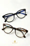 Melone Cat Eye Optical Compatible Set of 2 Ultra Light Women's Blue Light Protection Glasses