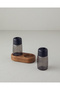 Anthracite Saly Glass 2-piece Salt Shakers - Pepper Shakers 100 Ml - 2