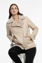 Luna Beige Fur Genuine Leather Women's Coat - 3