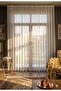 Greek Tulle Curtain Ecru (Dimensions Width X Length)