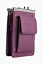 Genuine Leather Unisex Card Holder Cigarette Holder 701 - Purple - 3