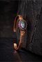 Women's Copper Bracelet Oval Model Mystic Topaz Stone Cuff Antiallergic Bracelet - 3