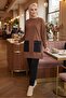 Double Suit with Flap Pocket 1666 - Brown - 4