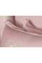 Heart Embroidered Pink Duvet Cover Set