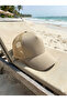Mesh Sports Unisex Hat (Beige) (5 Panels, Seamless Front Center) - 6