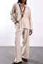 100% Linen Shirt and Pants Set Cr1011 - 2