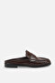 Juliana Brown Patent Leather Unisex Closed Front Flat Sole Comfortable Stylish Sabo Loafer Moccasin Slippers - 2