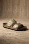 Gold Double Buckle Premium Women's Slippers