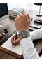 Exclusive Special Boxed Multifunctional Men's Wristwatch 3 Atm Waterproof Stainless Steel Band - 2