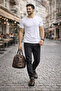 Men's Brown Genuine Leather Casual Shoes Comfortable Sole Casual Sneaker