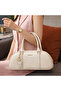 Textured Leather Handbag. Medium Size: L 34 x W 8 x H 16 cm - 2