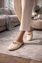İnci Ve Gold t Buckled E Plaid D Textured Stylish Women's t Slipper House Slippers - 4
