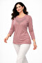 New Pattern Stone Embroidered Round Neck L Stretch Fabric Mother Combed Cotton Blouse 6670 - 7